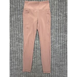 Athleta Salutation Stash Rib Mix Tight Small Mauve High Rise Athleisure Sporty